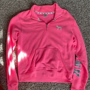 Vs PINK quart zip sweatshirt